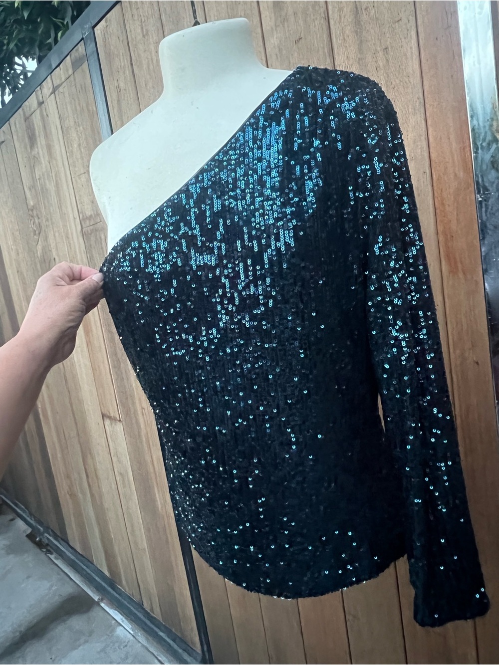 White House Black Market Black Top with Branded Tag